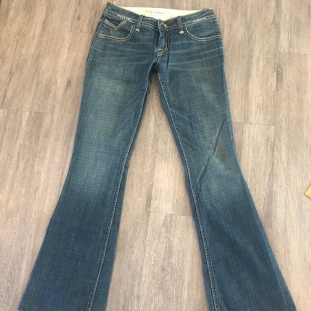 Hudson Flare Jeans Low Waist Lt/Med Wash (Size 28)